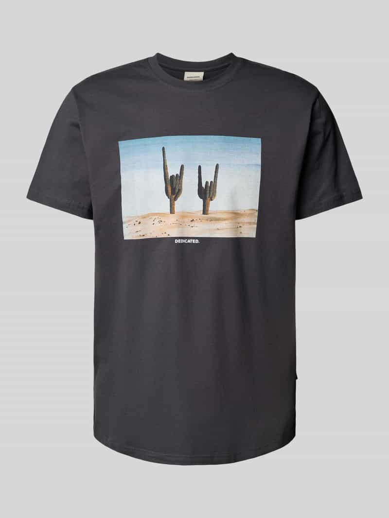 Dedicated T-shirt met ronde hals model 'Cactus Sign'
