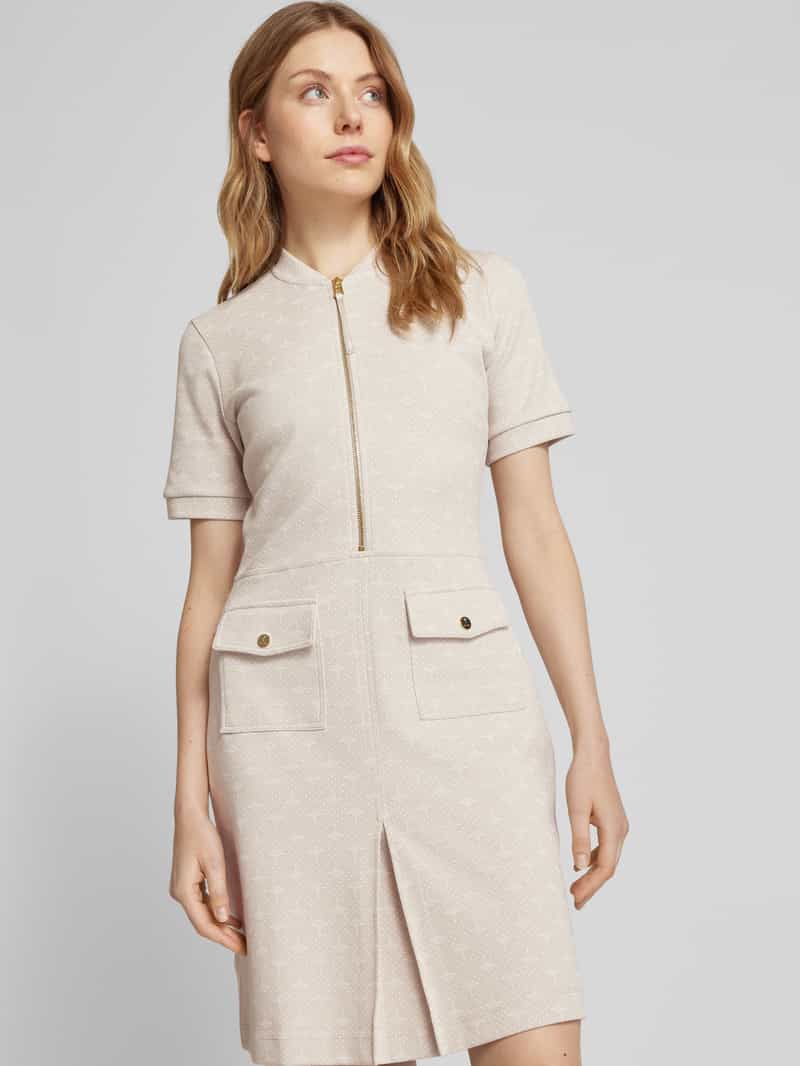 Joop! Knielange jurk met opgestikte klepzakken model 'Tali'
