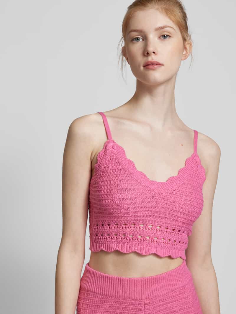Gina Tricot Gebreide top met verstelbare bandjes model 'Sadie'