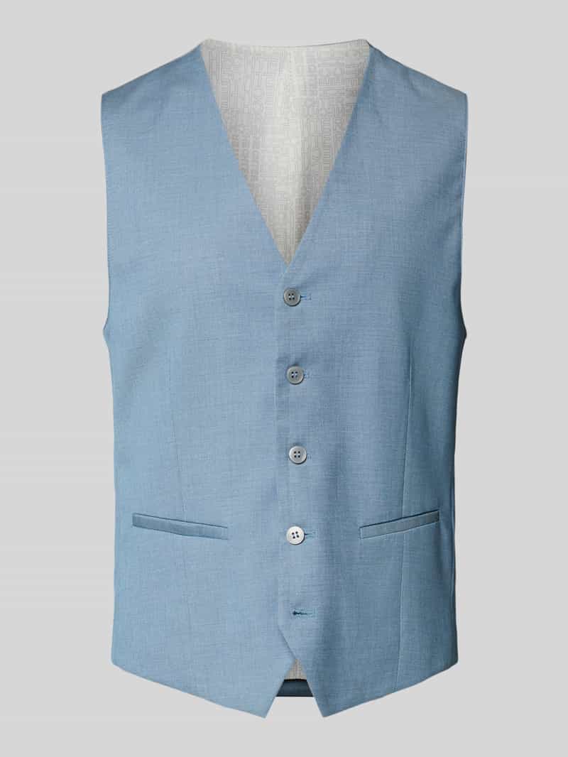 HECHTER PARIS Regular fit gilet met paspelzakken