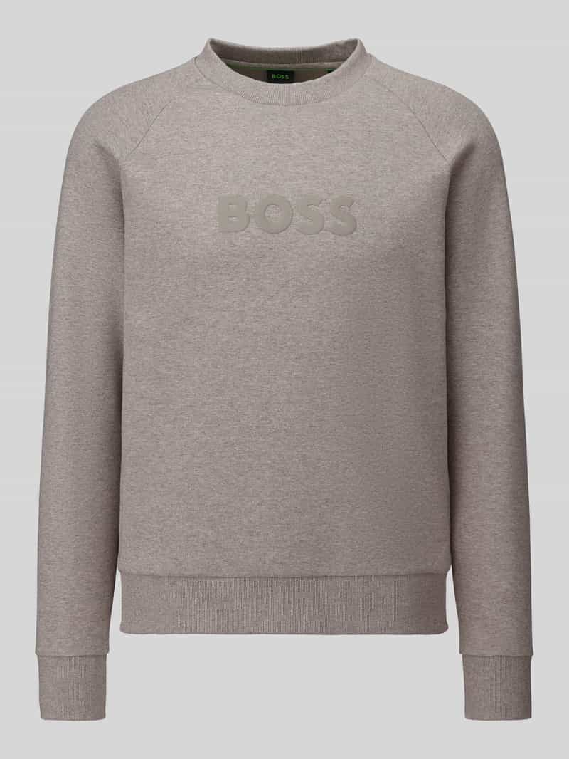 BOSS Green Sweatshirt met tonale logo-opschrift model 'Salbo'