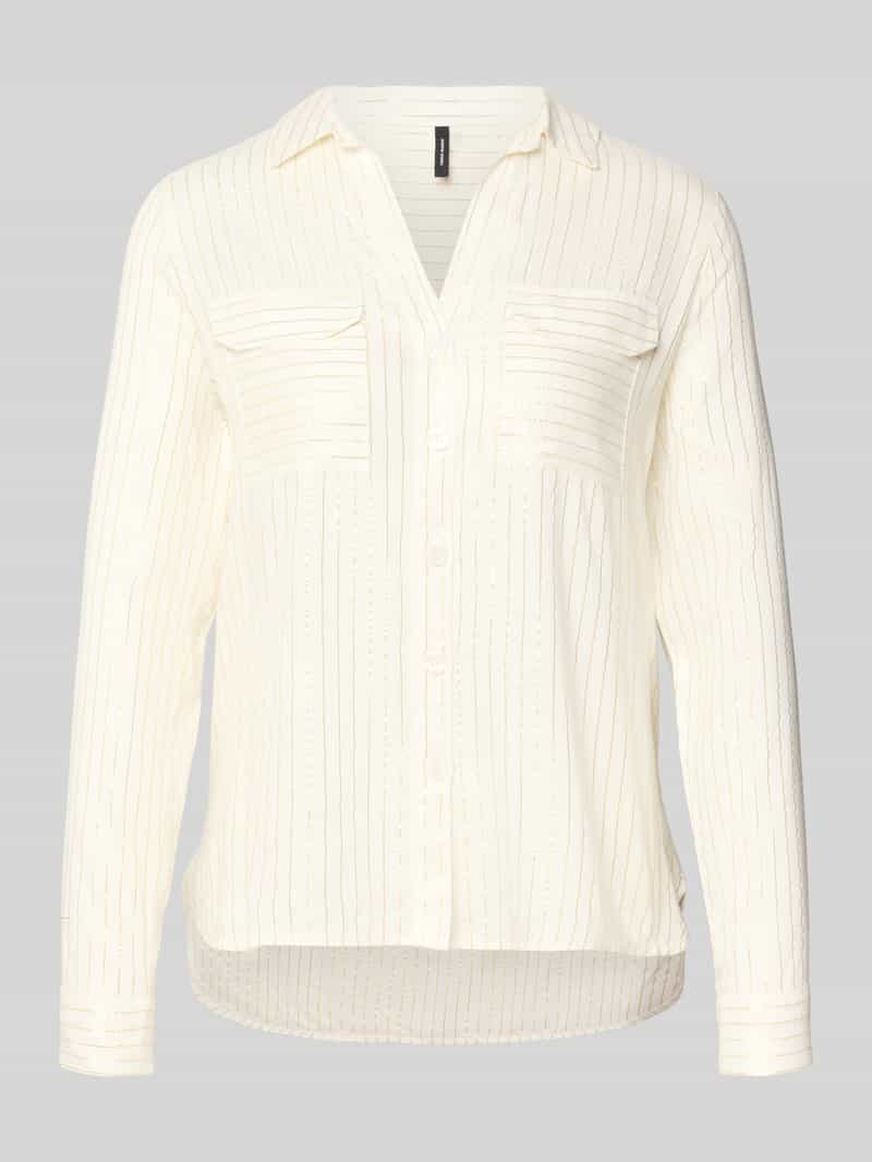 Vero Moda Regular fit overhemdblouse van viscosemix model 'BUMPY'