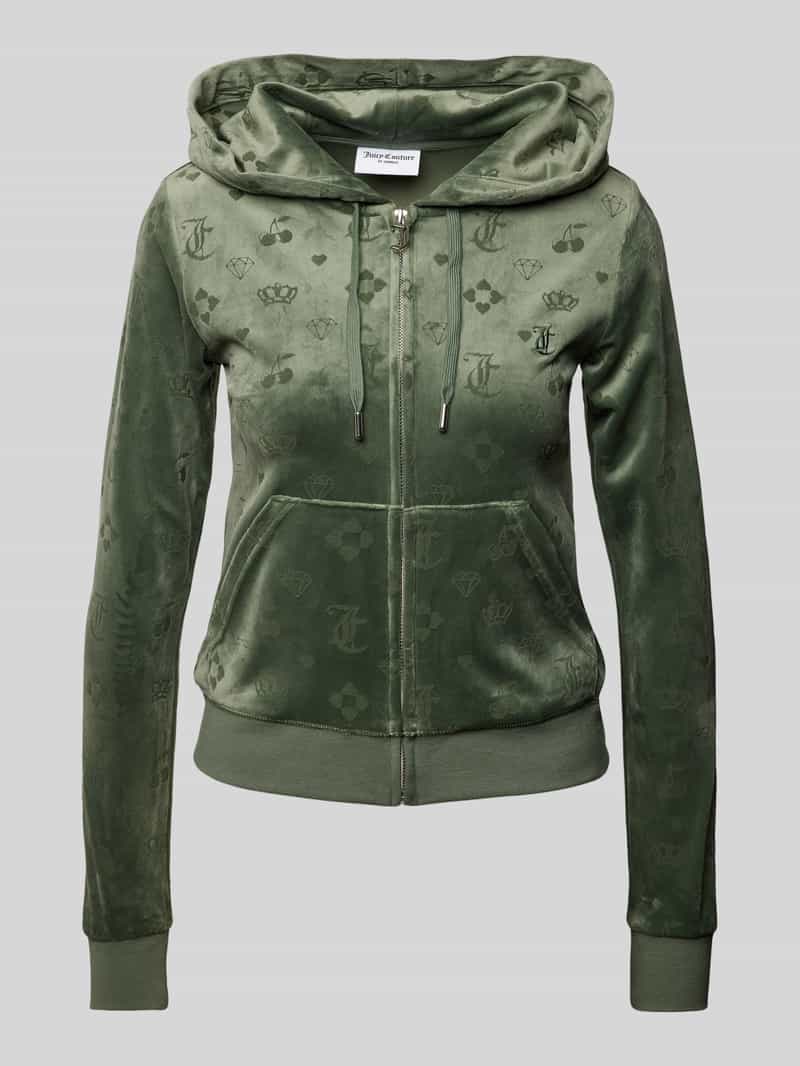 Juicy Couture Sweatjack met capuchon model 'MADISON'