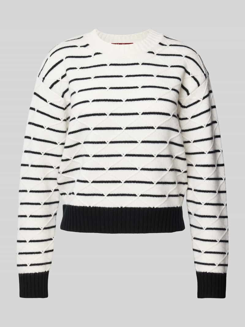 Max Mara Studio Gebreide pullover met structuurmotief, model 'GETTONE'