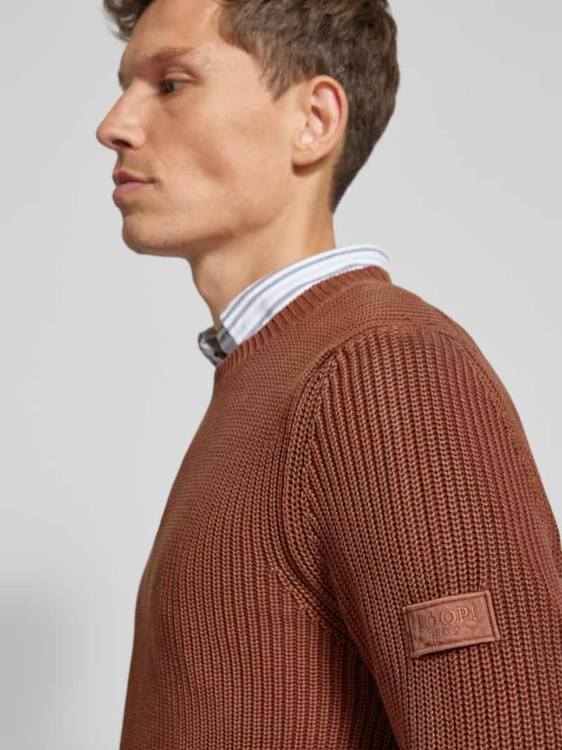 JOOP! JEANS Gebreide pullover met ronde hals model 'Haro'