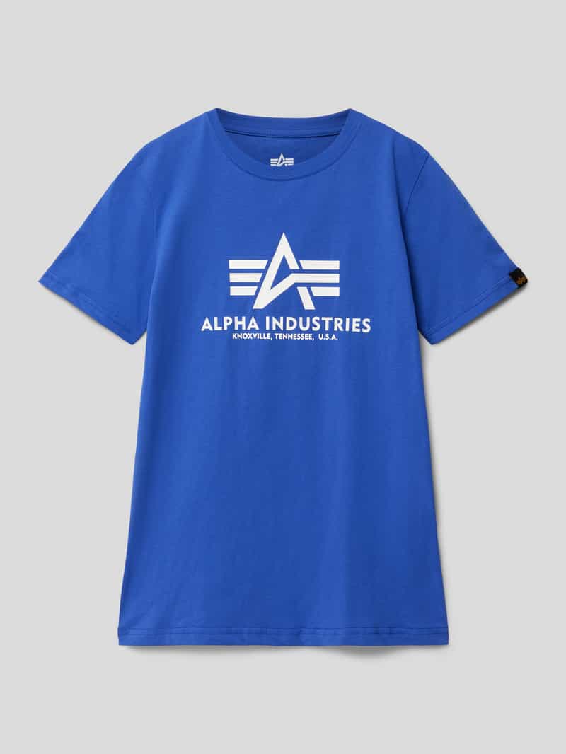 alpha industries T-shirt met labelprint model 'Basic'