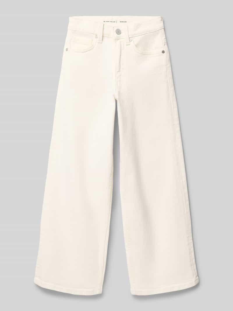 Tom Tailor Wide leg jeans van katoenmix