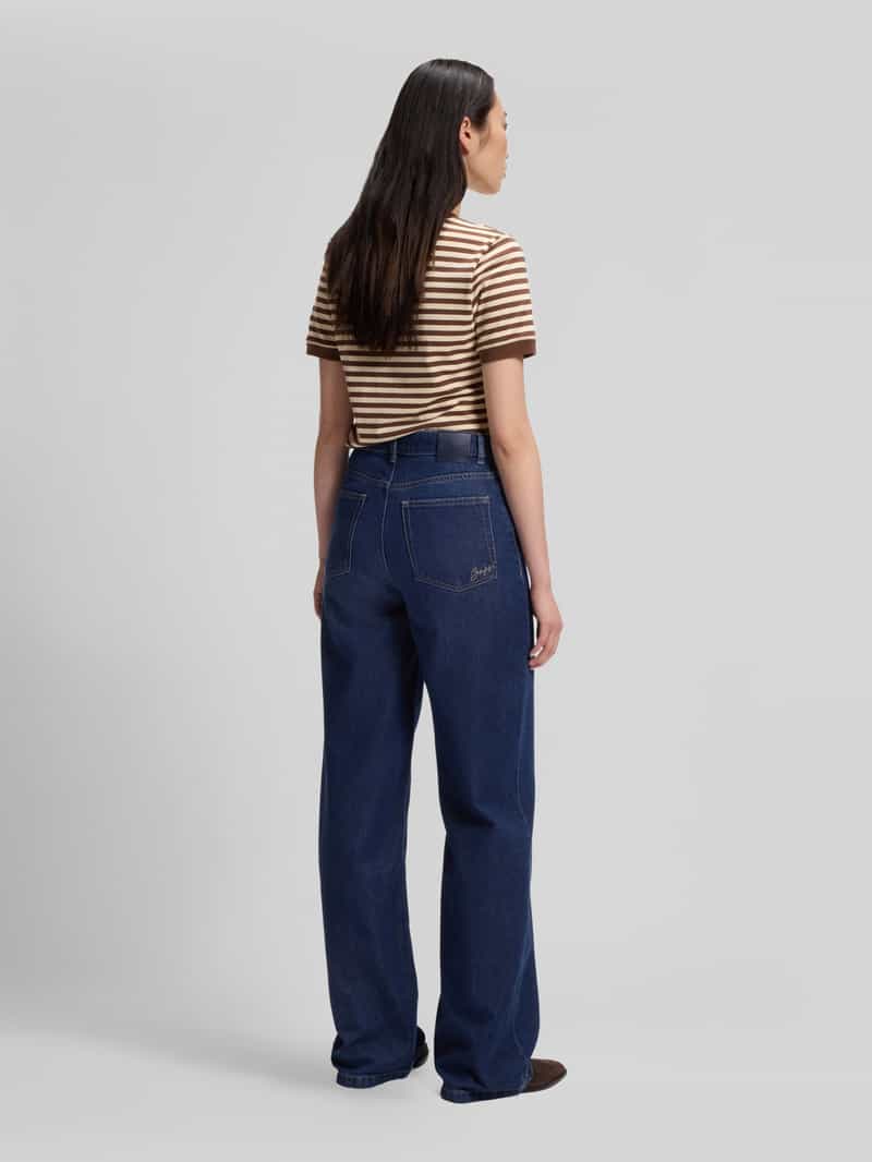 Boss Orange Wide & loose fit jeans van mix van katoen en lyocell model 'MARLENE'