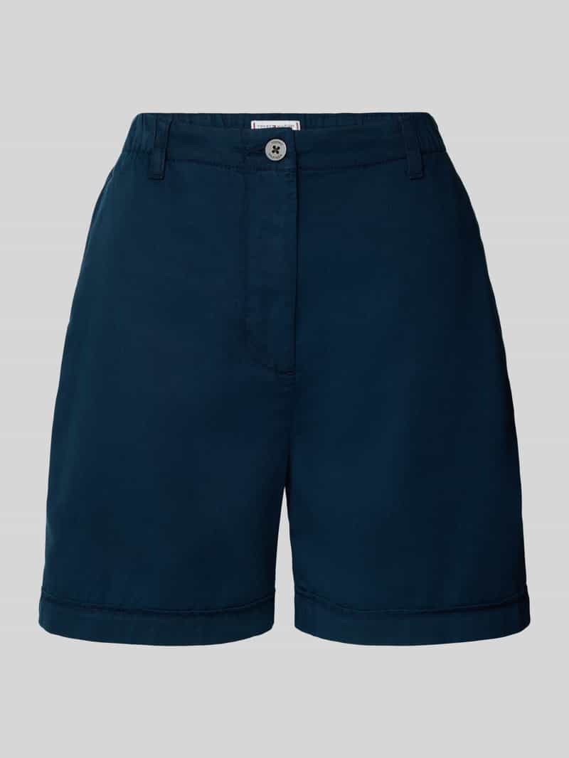 Tommy Hilfiger Regular fit korte chino van een mix van lyocell en katoen