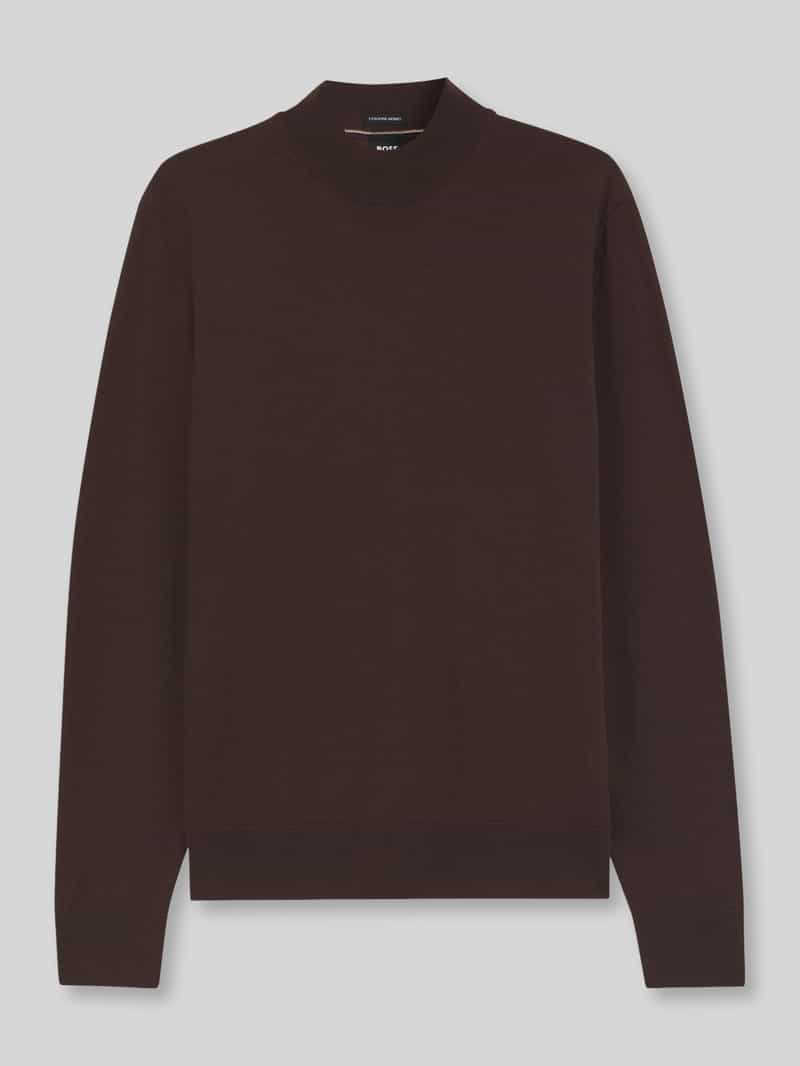 Boss Regular fit pullover van zuivere scheerwol model 'Bjarno'
