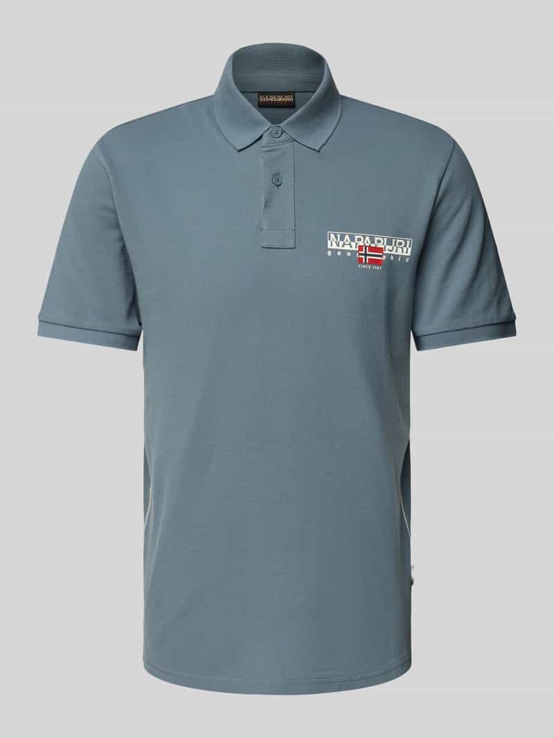 Napapijri Slim fit poloshirt met labelprint model 'AYLMER'
