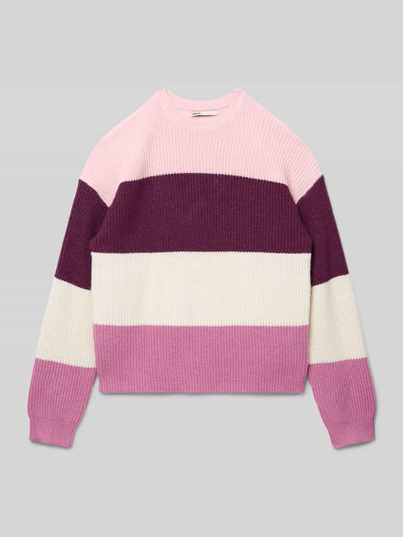 Only Regular fit gebreide pullover van viscosemix model 'SANDY'