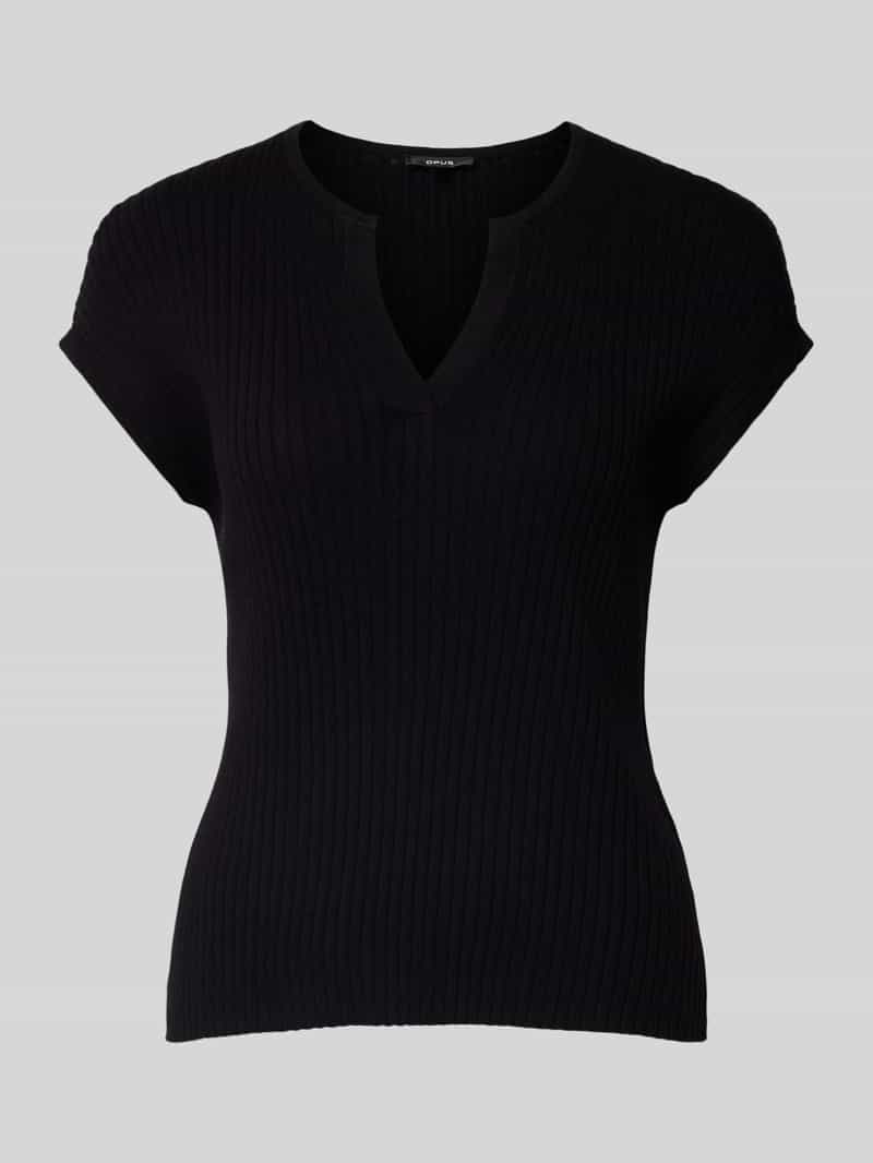 Opus T-shirt met V-hals model 'Polinna'