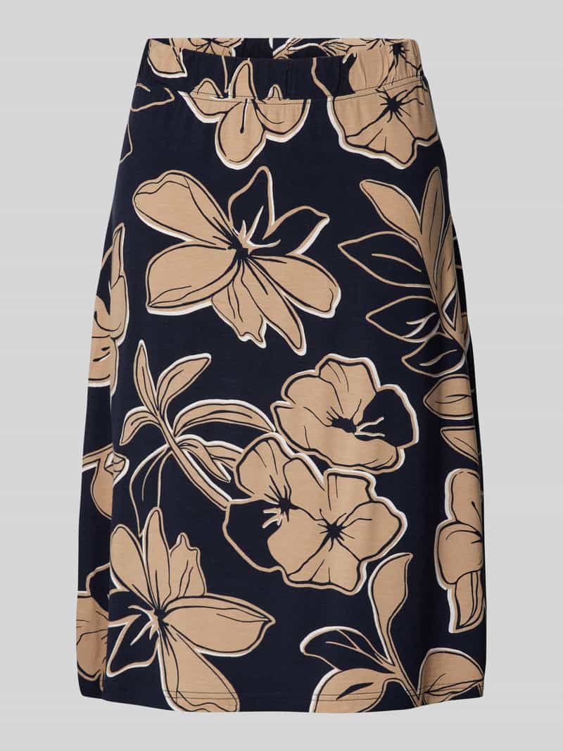 Betty Barclay Knielange rok met elastische band