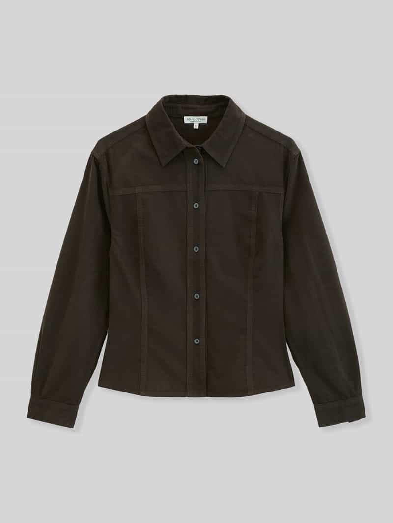 Regular fit blouse met lange mouwen van puur katoen