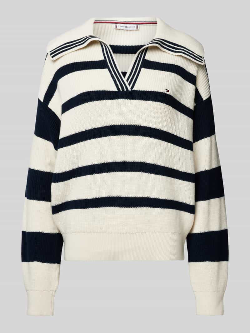 Tommy Hilfiger Gebreide pullover met ribboorden model 'CARDI'