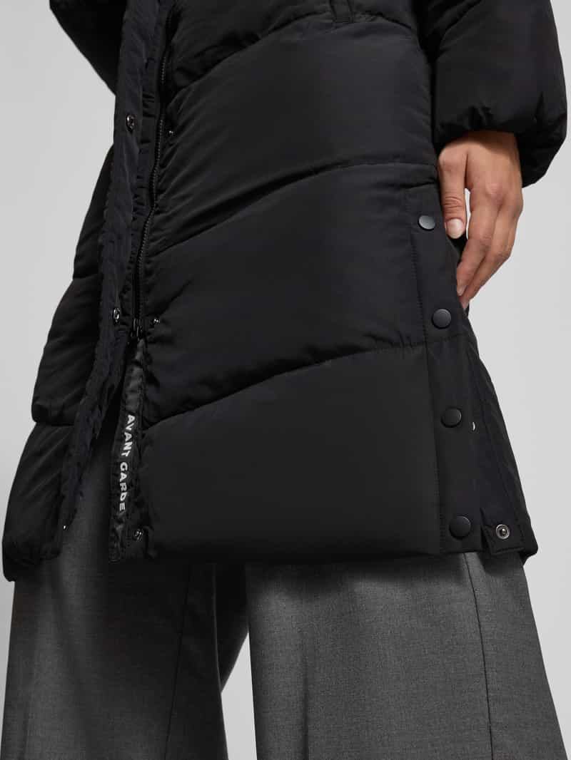 Only Relaxed fit gewatteerde lange jas met capuchon model 'MAGGI LIFE'