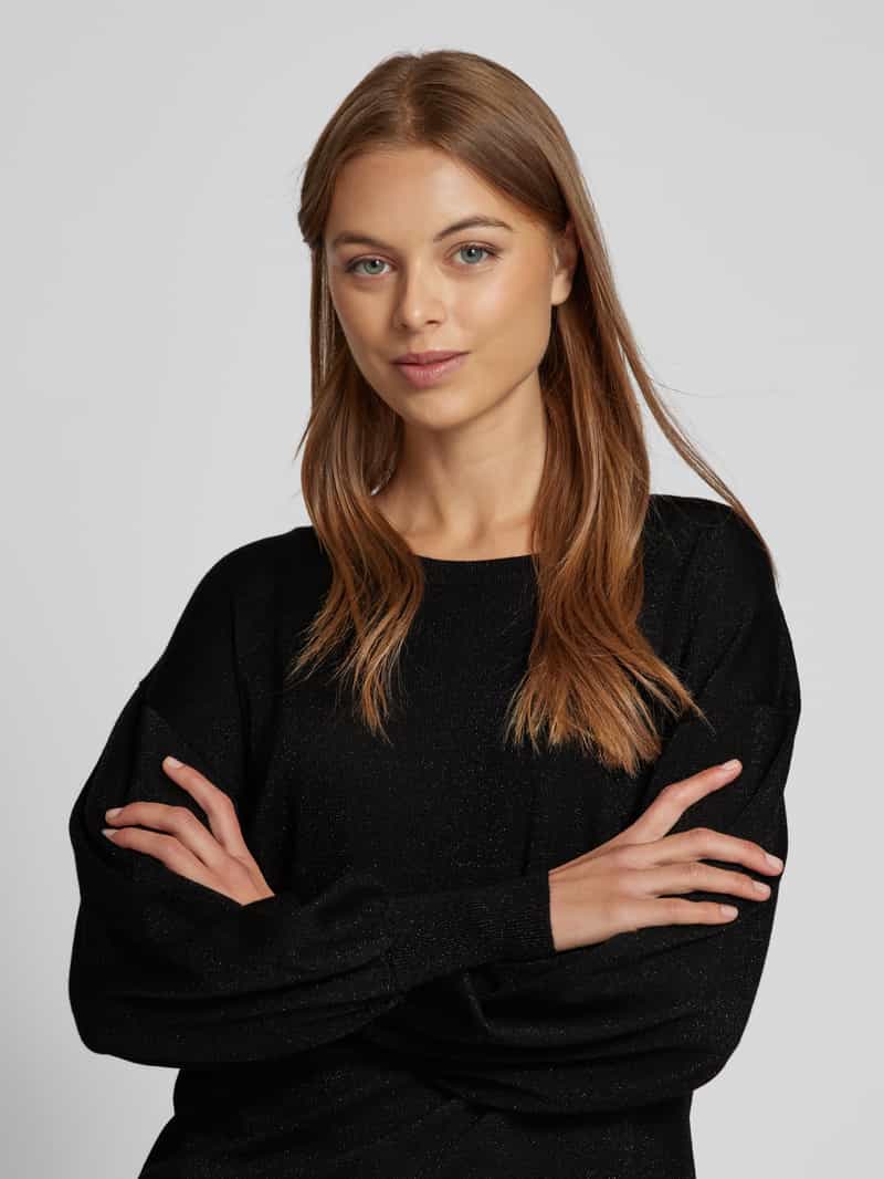 Kaffe Gebreide pullover met ribboorden model 'regina'