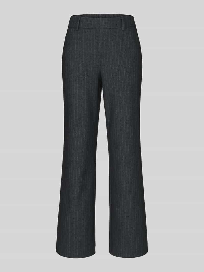 wide leg broek met riemlussen model 'Fenja'