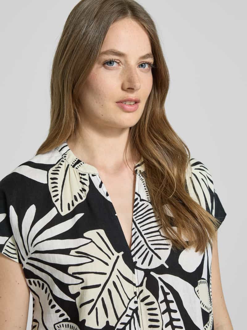 s.Oliver RED LABEL Relaxed fit blousejurk van een mix van linnen en viscose
