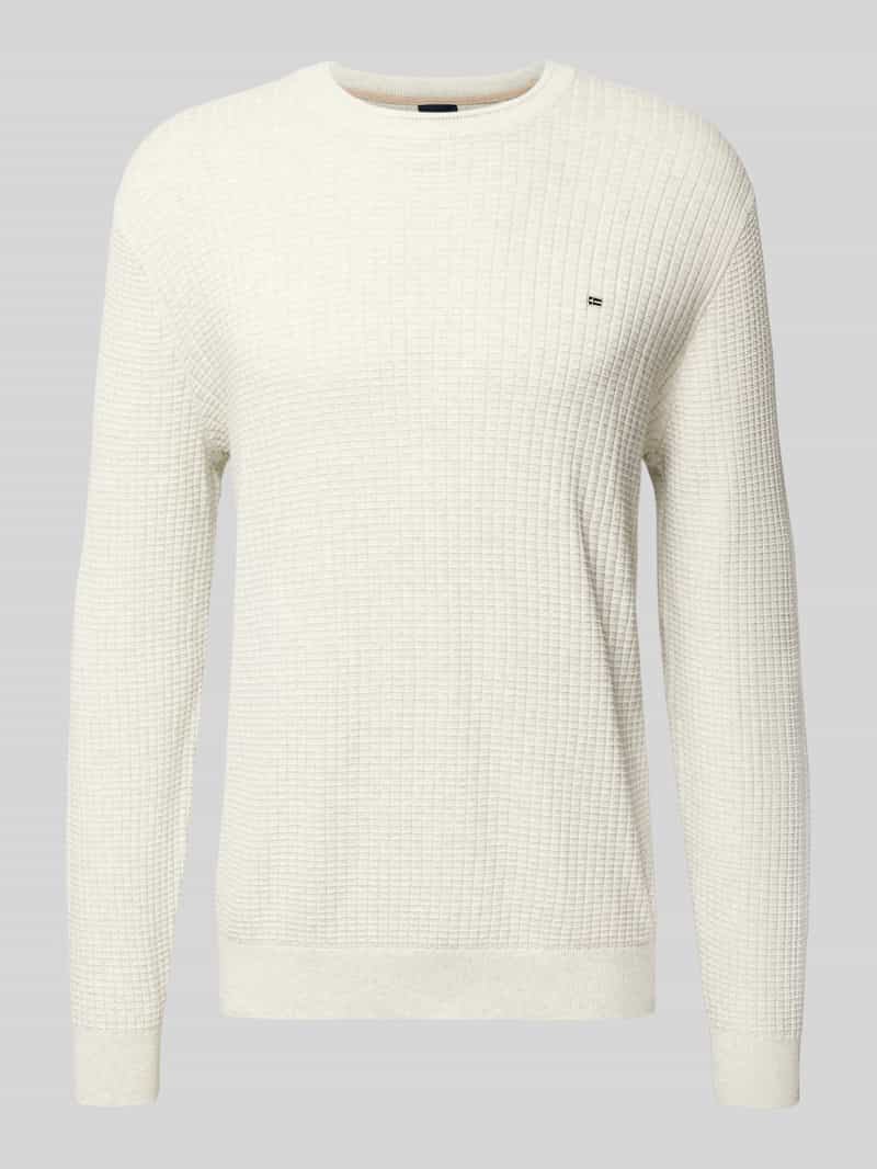 Christian Berg Men Gebreide pullover met labeldetail