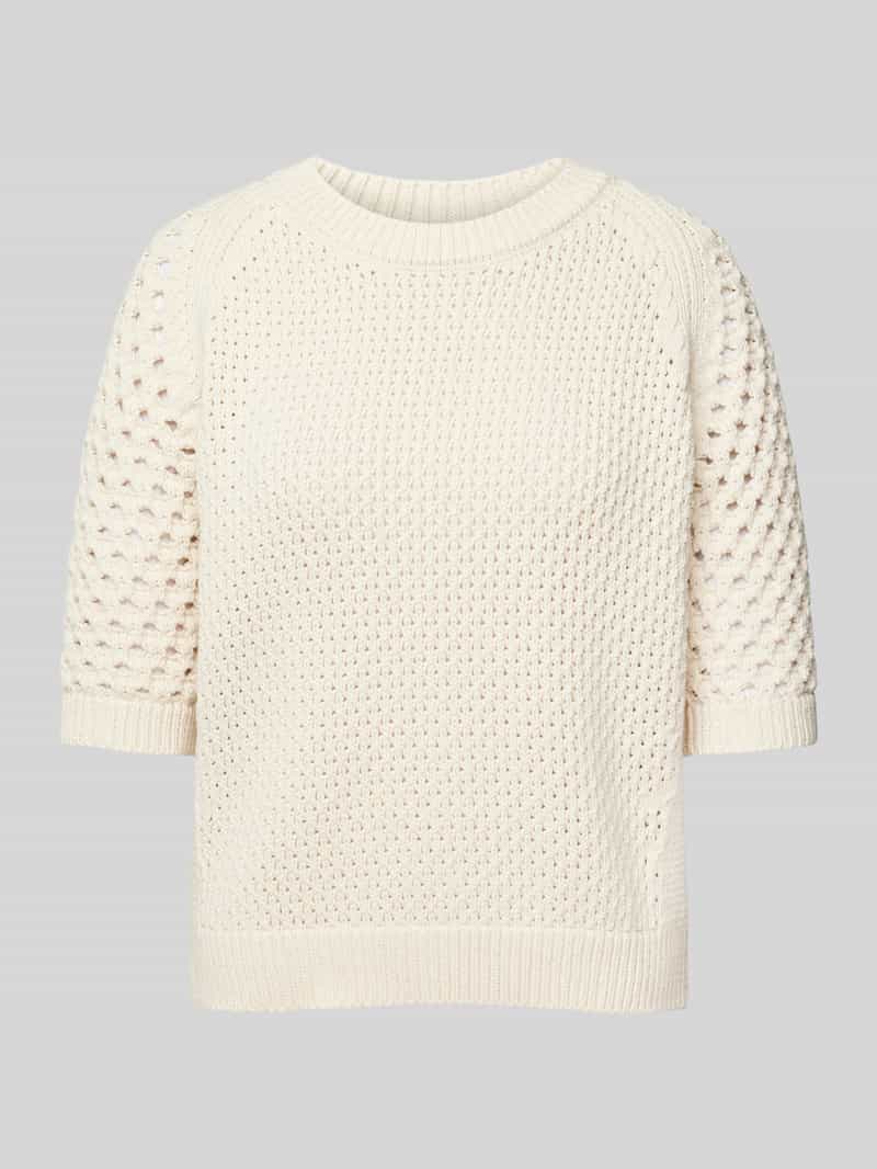 Boss Gebreide pullover met ribboorden model 'Funima'