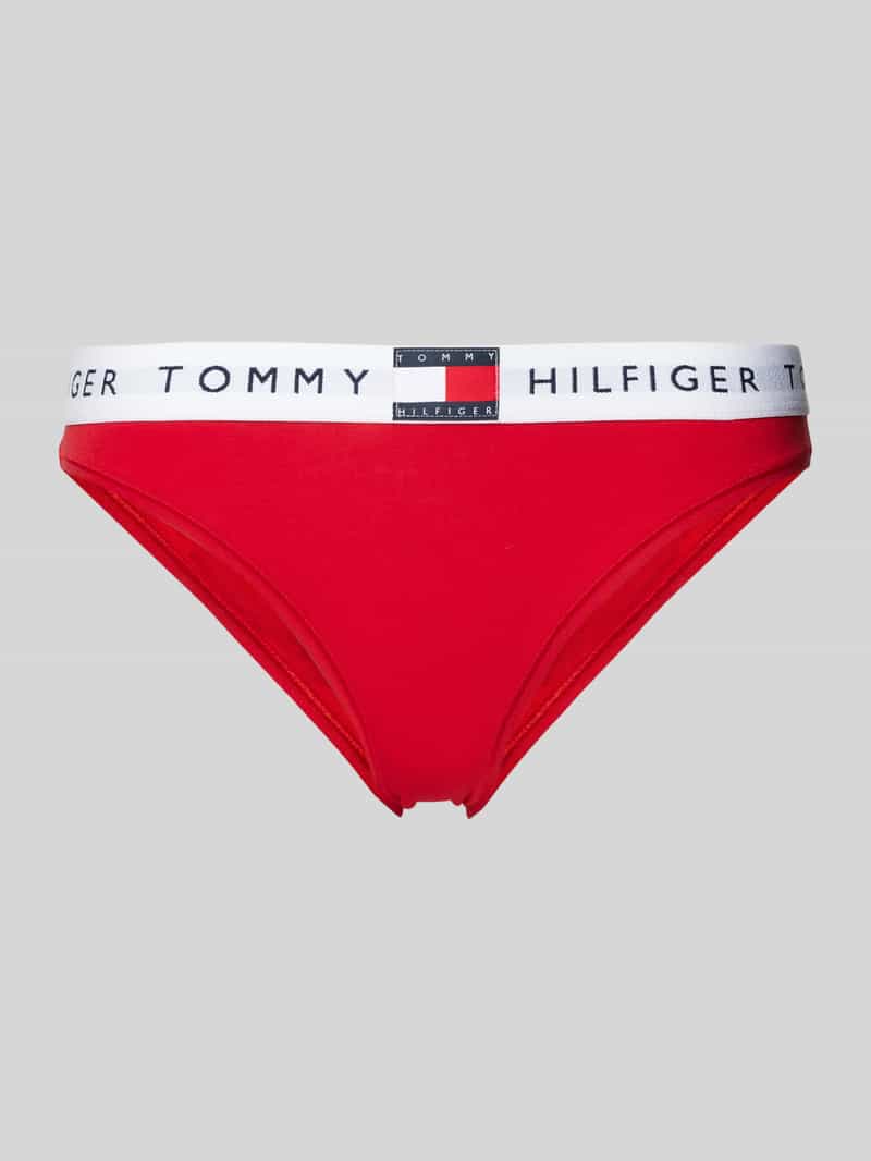 Tommy Hilfiger Bikinibroekje met elastische band met label model 'TH Heritage'