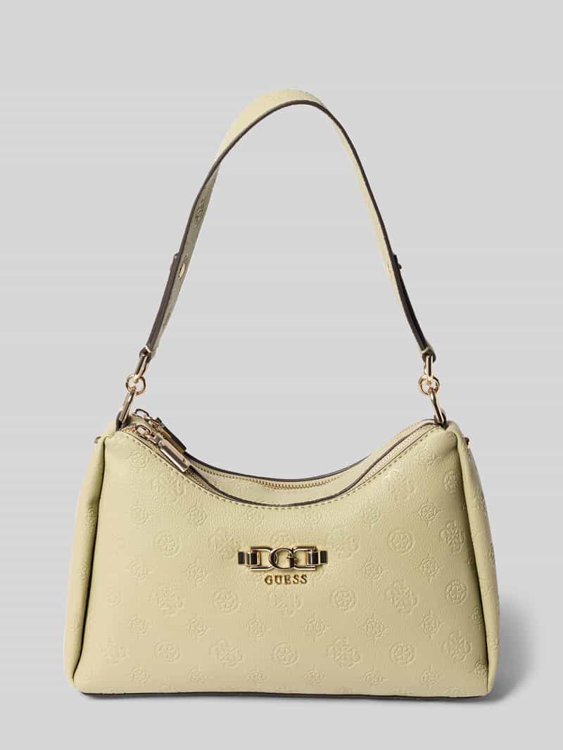 Schoudertas in leerlook met logodetail model 'Anise'