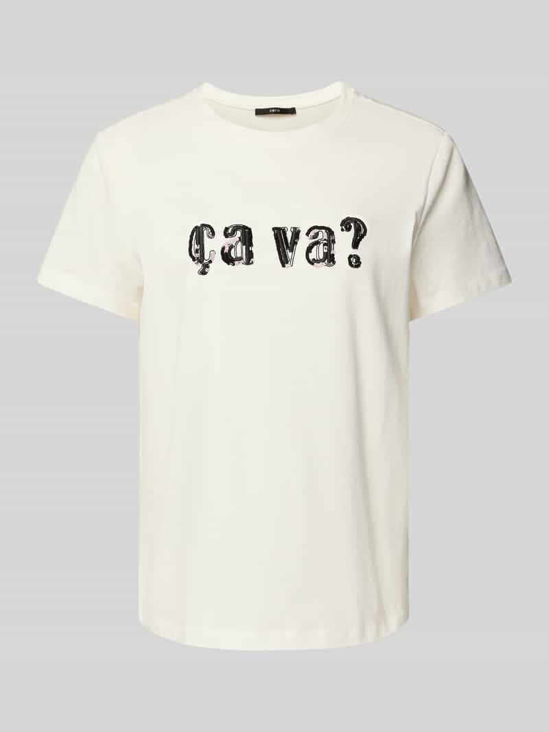Zero T-shirt met pailletten