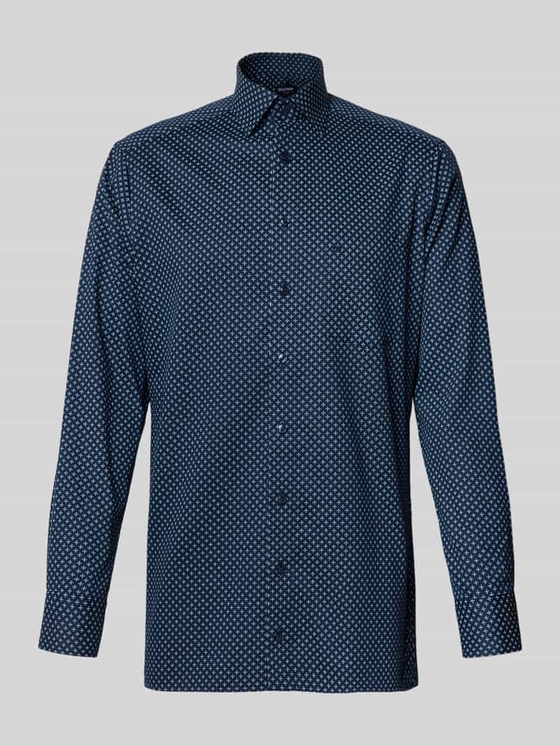 Olymp Slim fit zakelijk overhemd van puur katoen