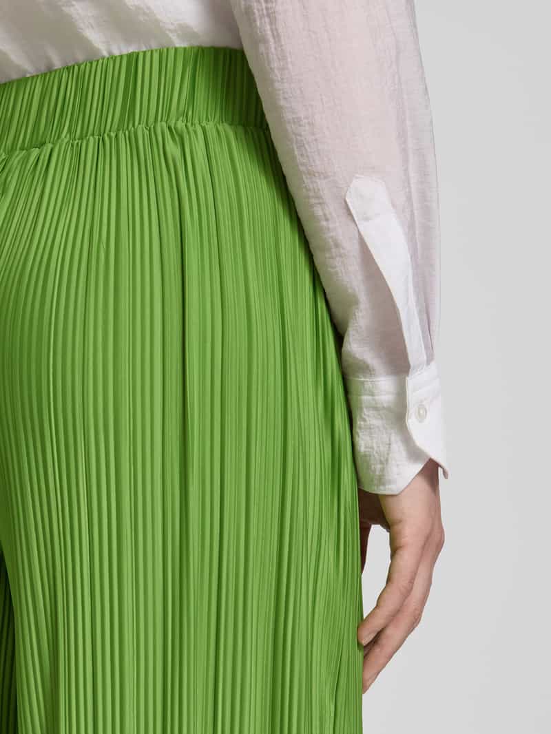 Selected Femme Regular fit wijde broek in plissélook model 'ELLIE'