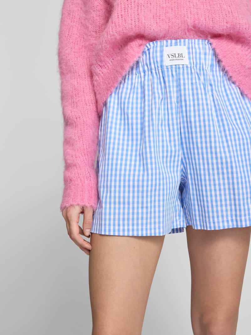 VILLA SOPHIE Korte broek met labelpatch model 'CARLA'