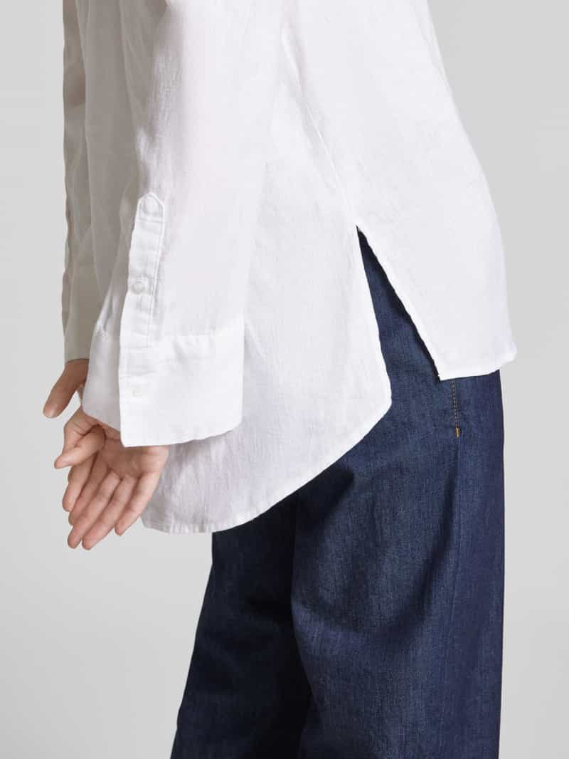 Christian Berg Woman Relaxed fit linnen blouse met overhemdkraag