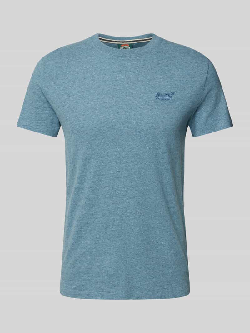 Superdry T-shirt met labelstitching
