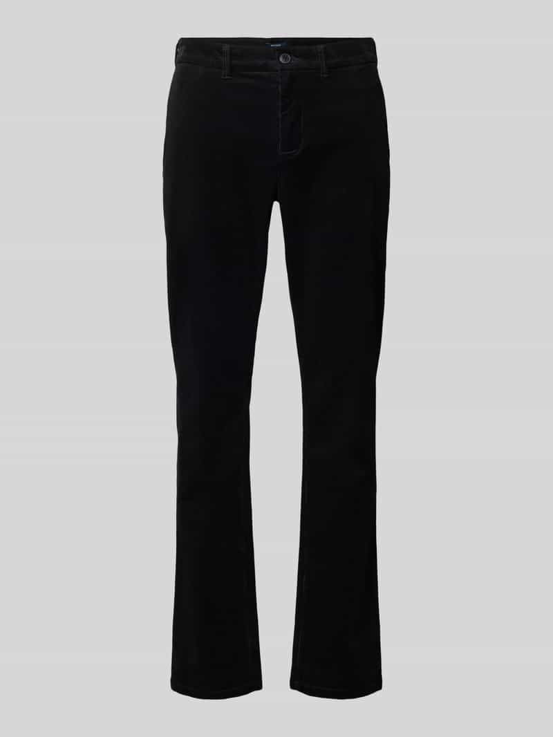 MCNEAL Slim fit corduroy broek met achterzakken