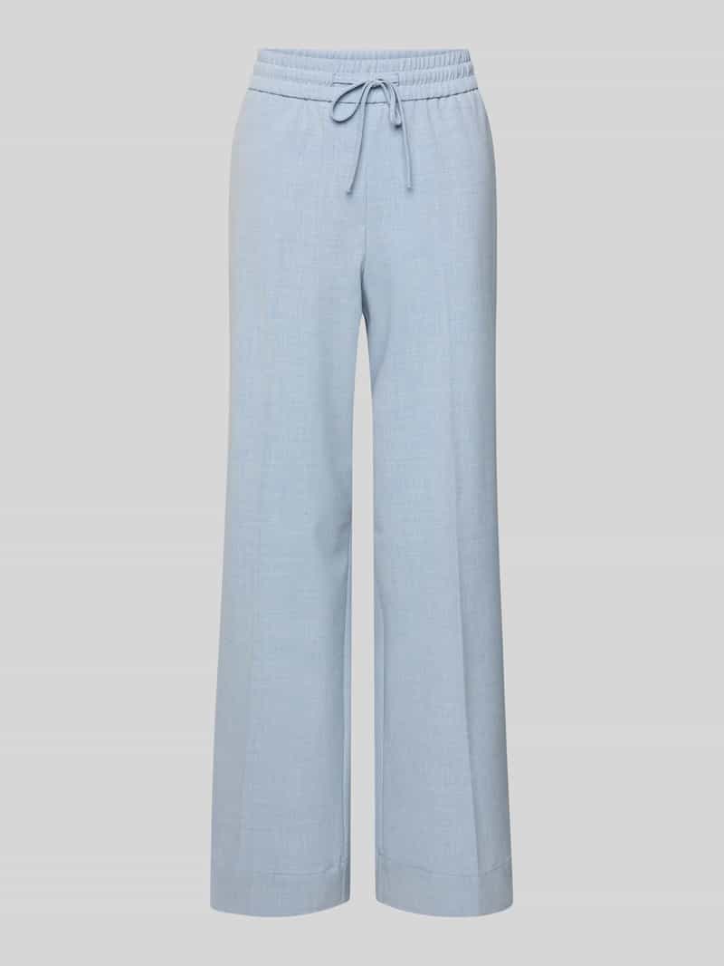 Opus Wide leg stoffen broek met tunnelkoord model 'Melane urban'