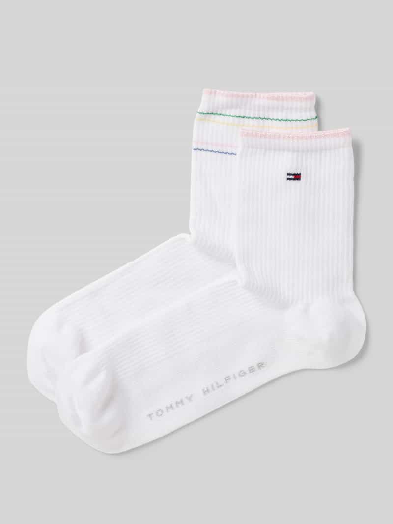 Tommy Hilfiger Sokken met elastische ribboordjes in een set van 2 paar