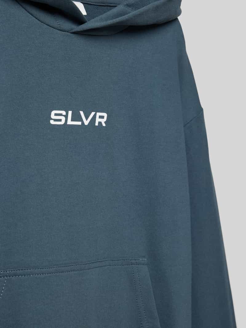 s.Oliver RED LABEL Oversized sweatshirt met kangoeroezak en print aan de voorzijde
