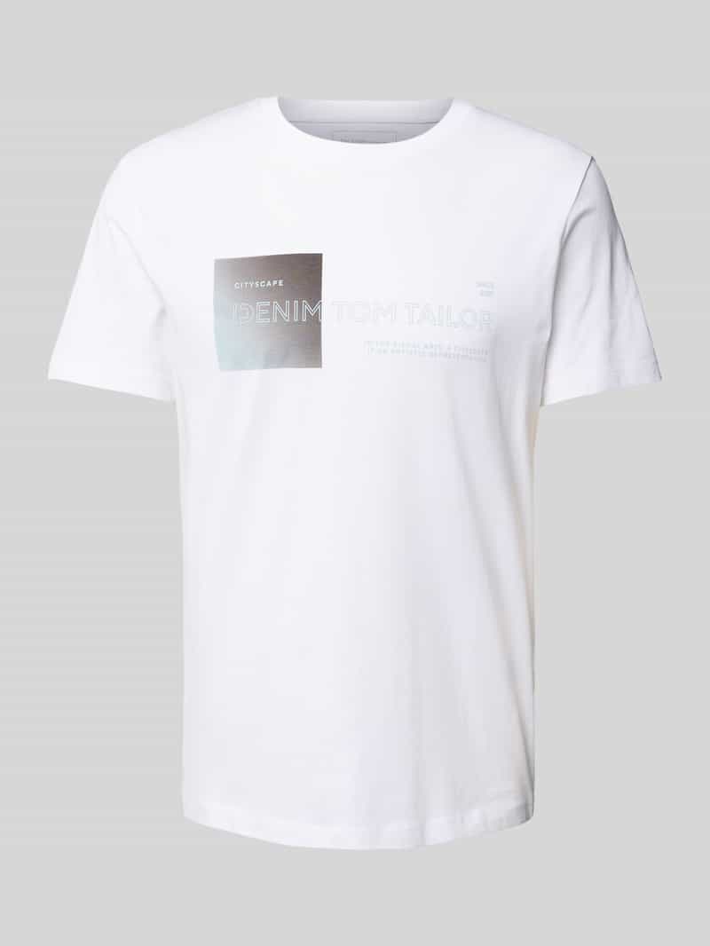 Tom Tailor Denim Regular fit T-shirt van puur katoen