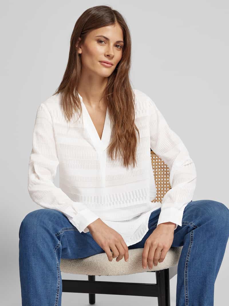 comma Blouseshirt met V-hals