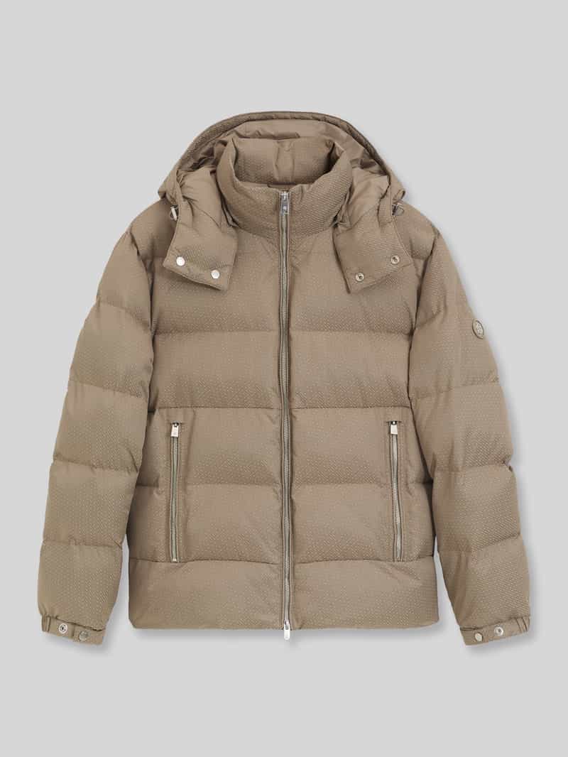 Boss Regular fit donsjack met afneembare capuchon