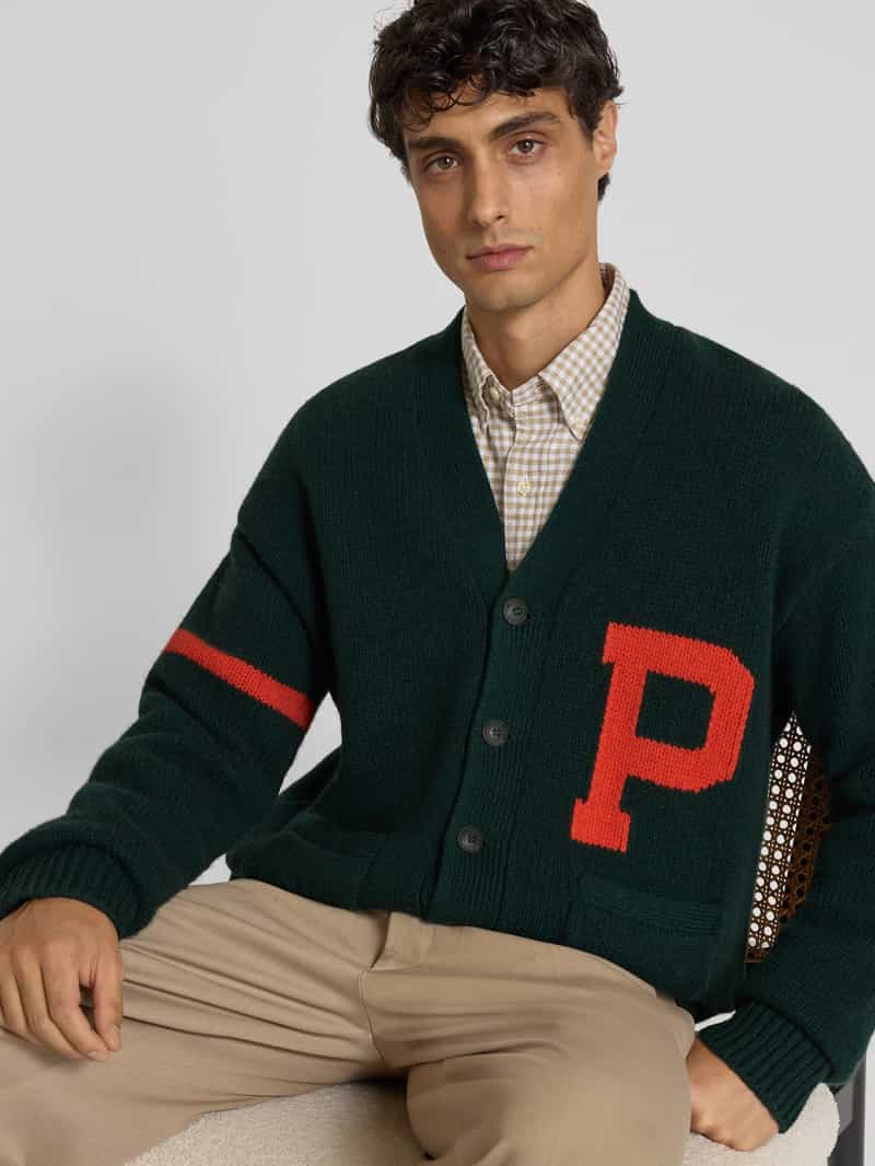 Polo Ralph Lauren Gebreid jack van pure wol met steekzakken
