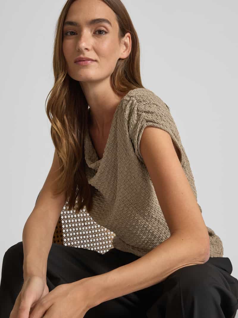 s.Oliver BLACK LABEL Relaxed fit shirt met structuurmotief