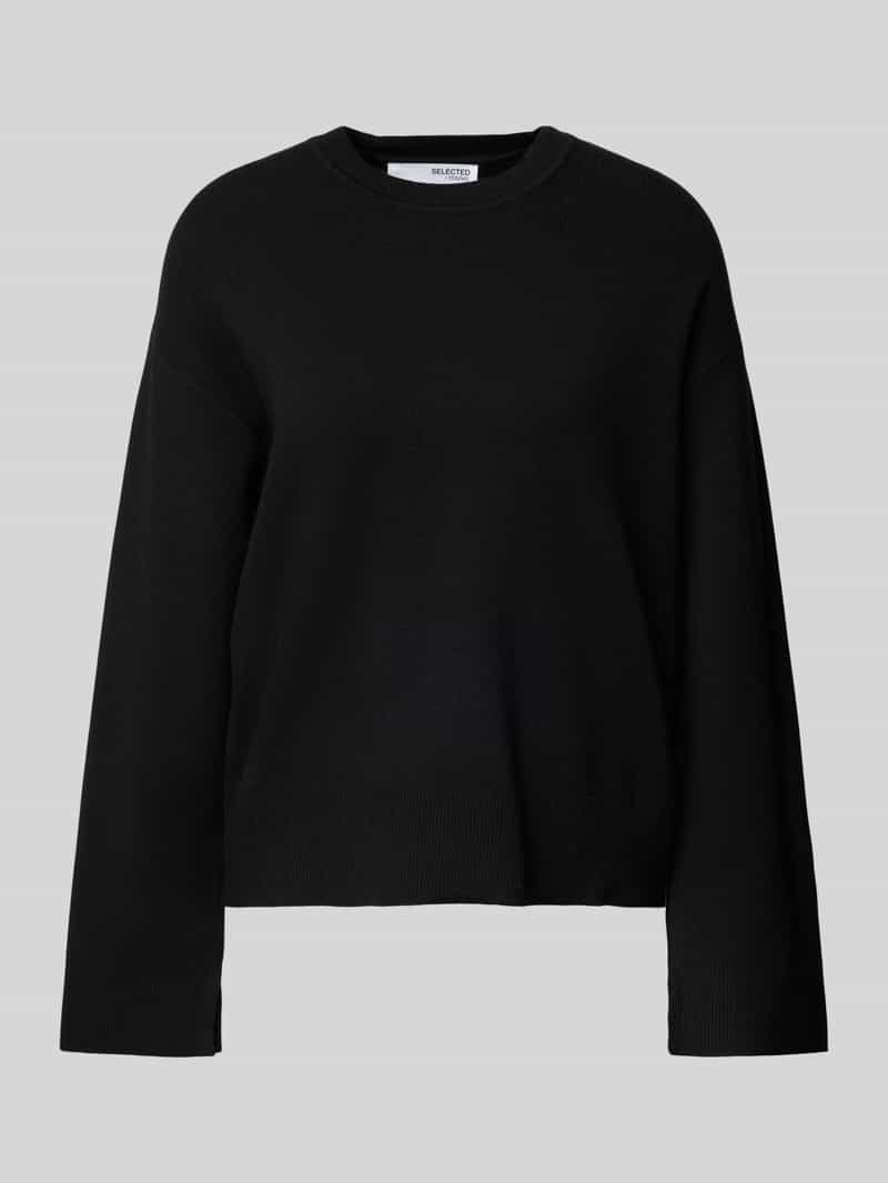 Selected Femme Gebreide pullover met ribboorden model 'KAMMA'