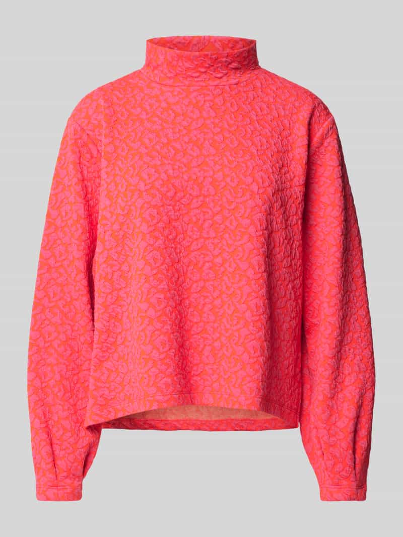 Ichi Shirt met opstaande kraag en viscose model 'HOELLY'