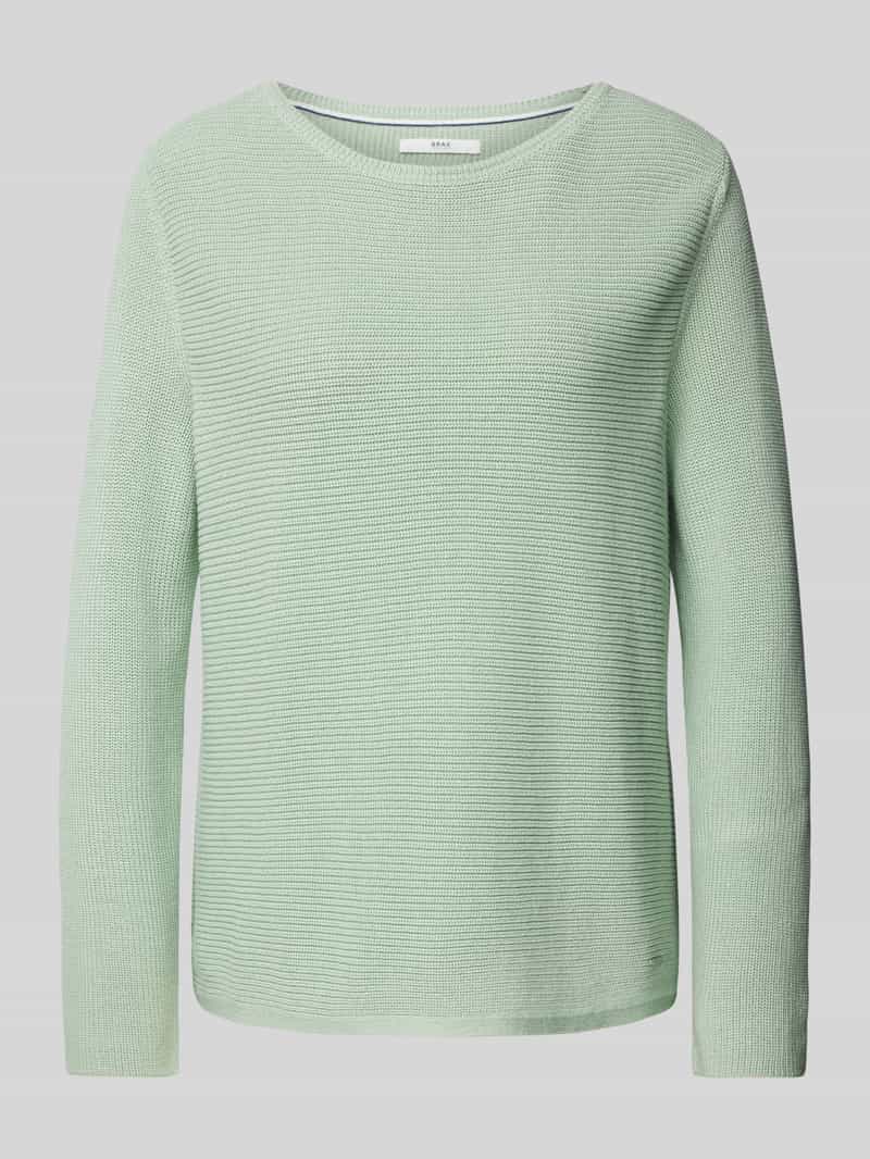 BRAX Gebreide pullover met structuurmotief model 'Lesley'