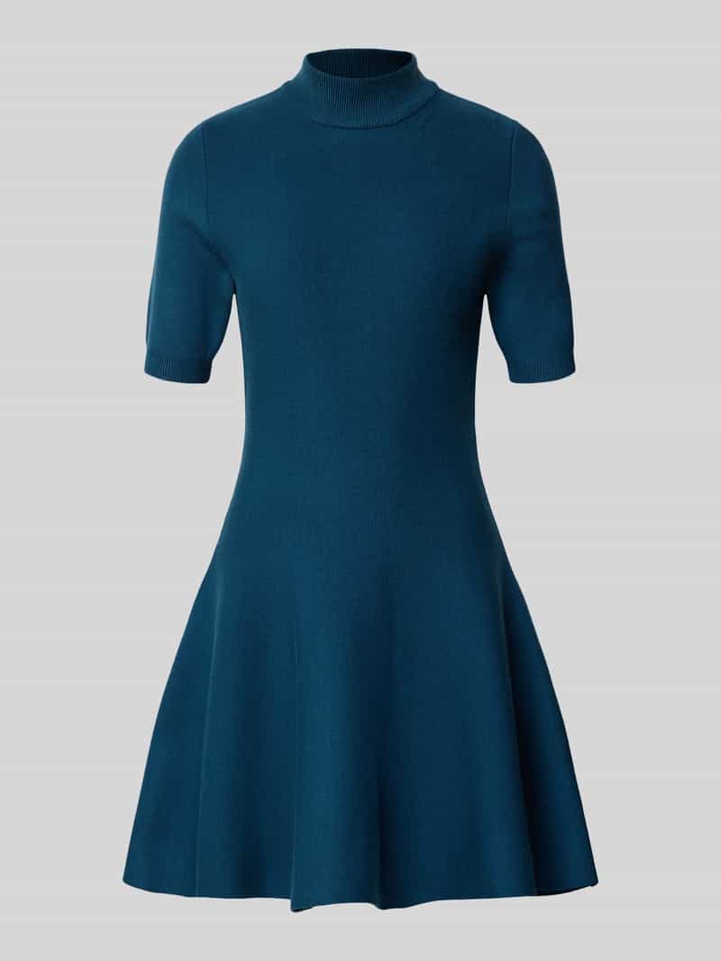 Apricot Mini-jurk van viscosemix met opstaande kraag