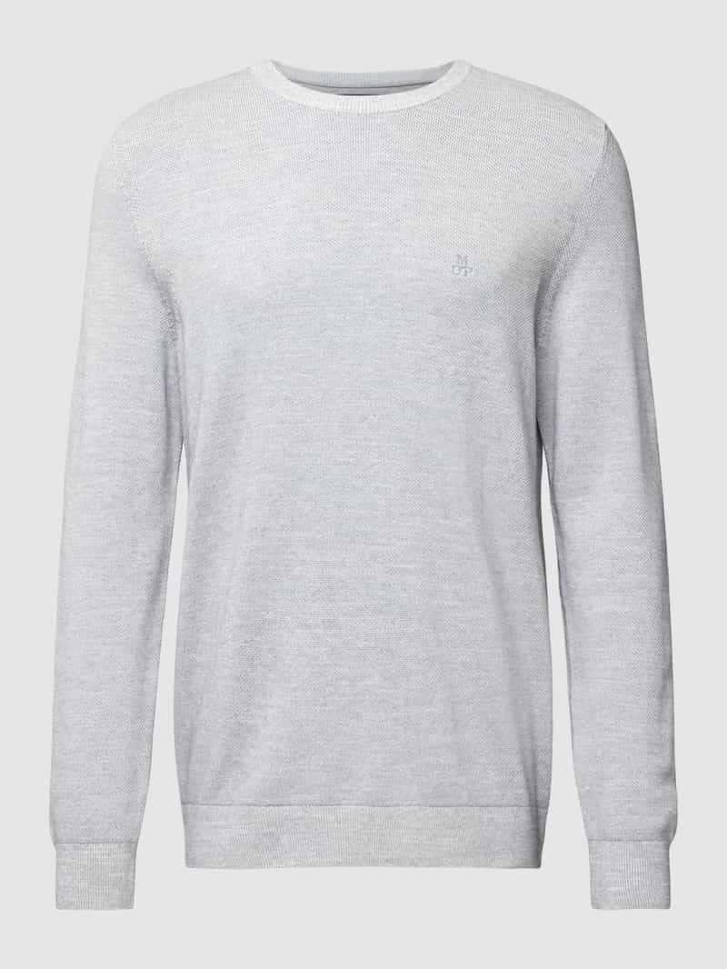 Marc O'Polo Gebreide pullover met labelstitching