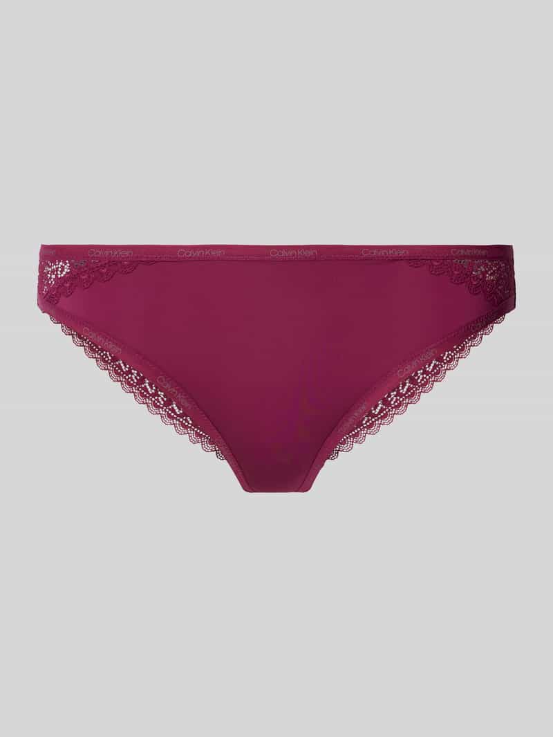 Calvin Klein Underwear Slip met kant model 'FLIRTY'