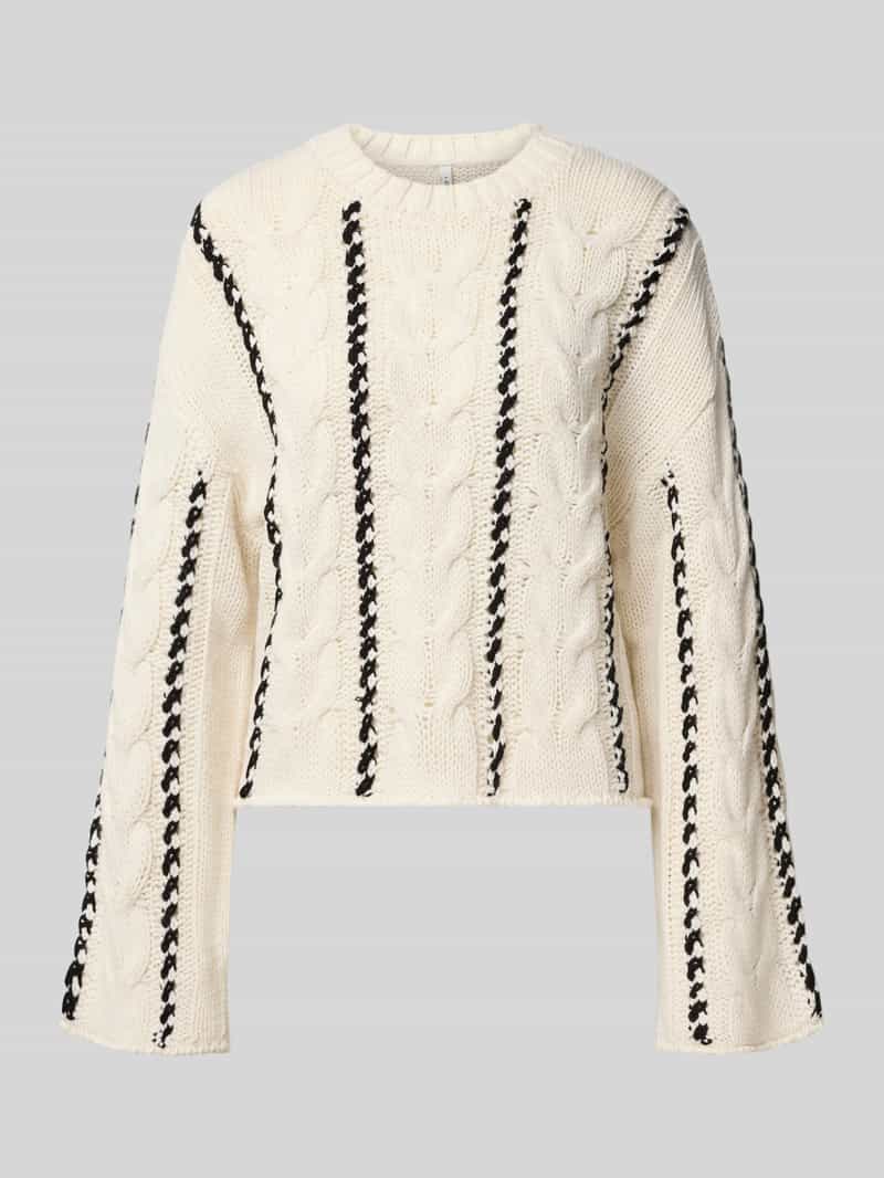 Only Regular fit gebreide pullover met kabelpatroon model 'TESSA'